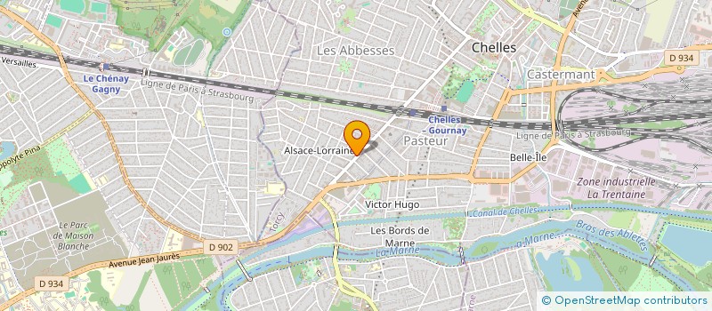 localisation de l'entreprise AASA à CHELLES