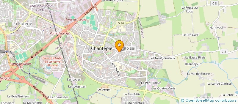 localisation de l'entreprise AASD  CHANTEPIE