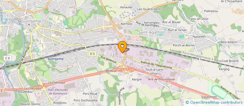 localisation de l'entreprise AASGARD 22  PLOUMAGOAR