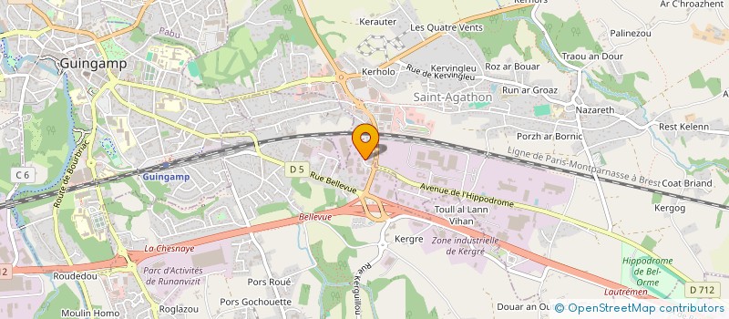 localisation de l'entreprise AASGARD 42  PLOUMAGOAR
