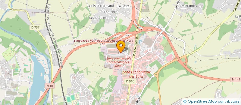 localisation de l'entreprise AASGARD ANGOULEME à CHAMPNIERS