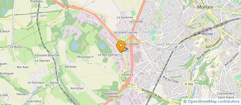 localisation de l'entreprise AASGARD MORLAIX  SAINT-MARTIN-DES-CHAMPS