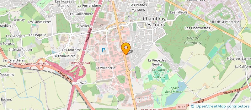 localisation de l'entreprise AASGARD TOURS  CHAMBRAY-LES-TOURS