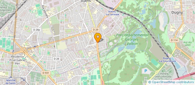 localisation de l'entreprise AASS ENTRAIDE SENEGALAISE à STAINS