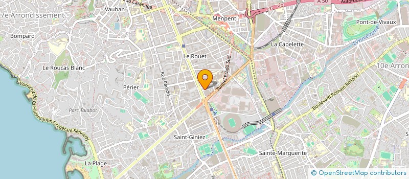 localisation de l'entreprise AAST SERRURIER DEPANNAGE à MARSEILLE