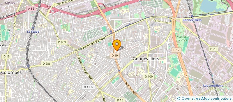 localisation de l'entreprise AASTON à GENNEVILLIERS