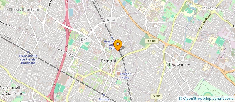 localisation de l'entreprise AAT COMMUNICATON à ERMONT