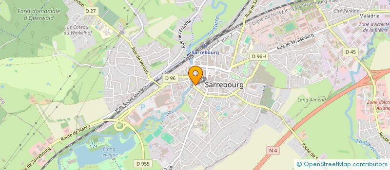 localisation de l'entreprise AATMOS - AMICALE DES AGENTS TERRITORIAUX DE MOSELLE SUD à SARREBOURG