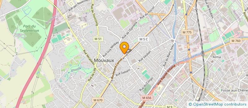 localisation de l'entreprise AATP à MOUVAUX