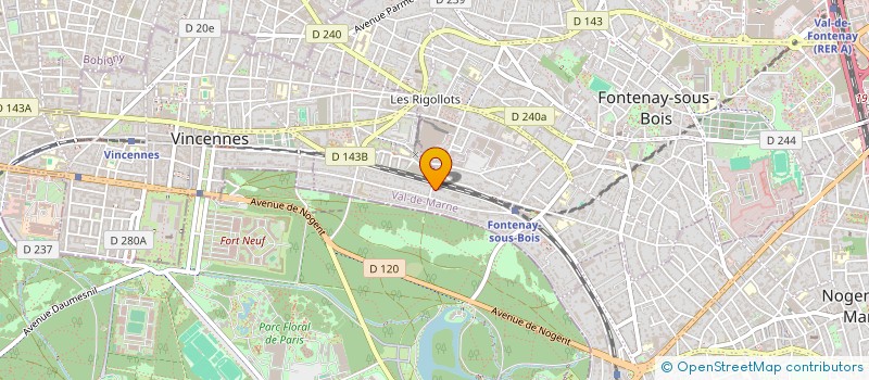 localisation de l'entreprise AAV à FONTENAY-SOUS-BOIS