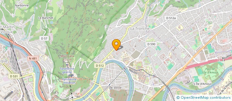 localisation de l'entreprise AAVG IMMO  LA TRONCHE