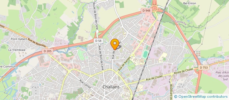 localisation de l'entreprise AAVP à CHALLANS