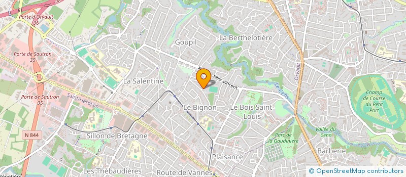 localisation de l'entreprise AAWE à ORVAULT