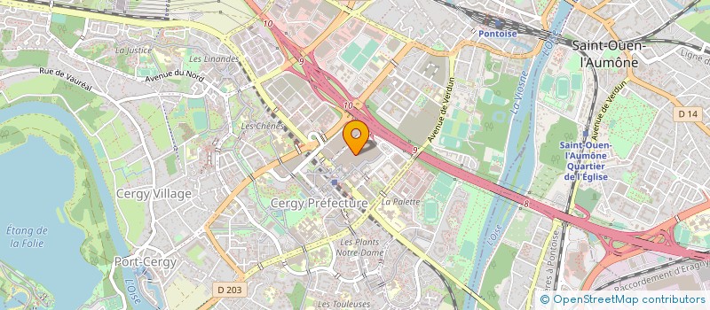 localisation de l'entreprise AAXIS CONTROLE à CERGY