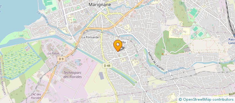 localisation de l'entreprise AAYATEC à MARIGNANE