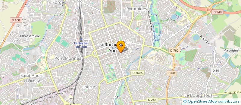 localisation de l'entreprise AAZ IMMOBILIER YONNAIS à LA ROCHE-SUR-YON