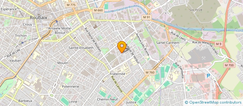 localisation de l'entreprise AAZ STATIONS à ROUBAIX