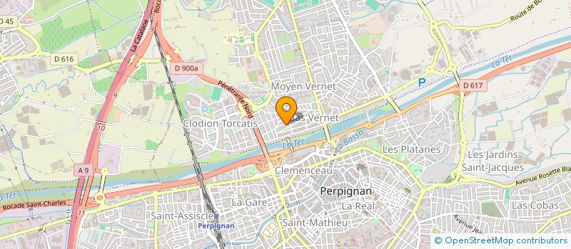 localisation de l'entreprise AB 1 à PERPIGNAN