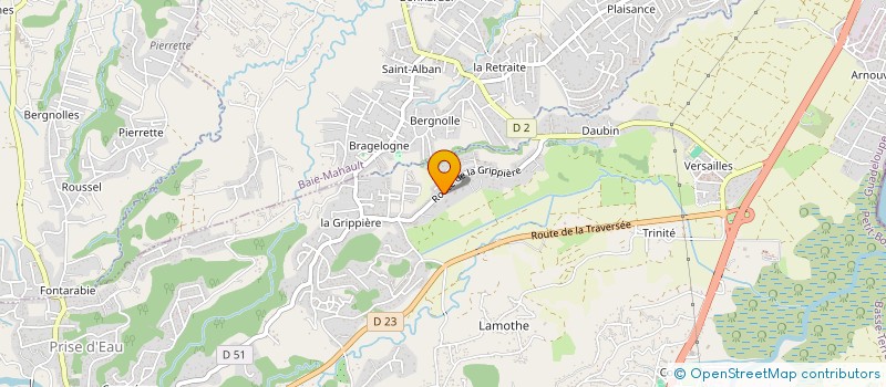 localisation de l'entreprise AB 2 S à PETIT-BOURG