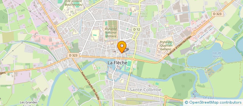 localisation de l'entreprise AB 2000 CONSTRUCTION à LA FLECHE