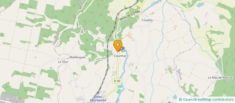 localisation de l'entreprise AB 2J  VILLENEUVE