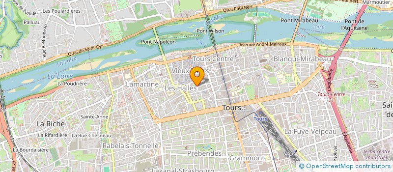 localisation de l'entreprise AB 3S RESTAURATION  TOURS