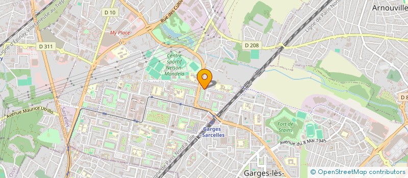 localisation de l'entreprise AB à SARCELLES