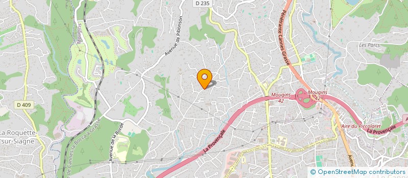 localisation de l'entreprise AB à MOUGINS