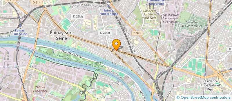 localisation de l'entreprise AB+ à EPINAY-SUR-SEINE