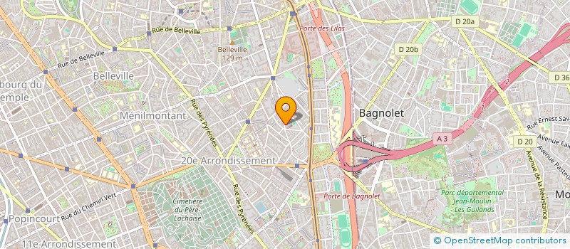 localisation de l'entreprise AB  PARIS