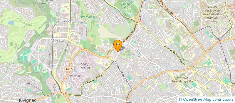 localisation de l'entreprise AB à MONTPELLIER
