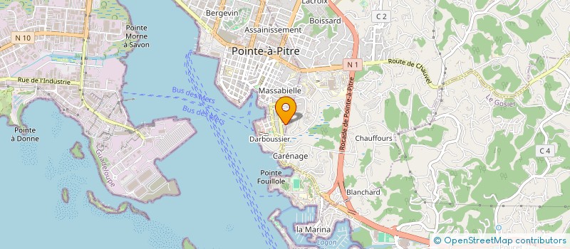 localisation de l'entreprise AB 54 à POINTE-A-PITRE