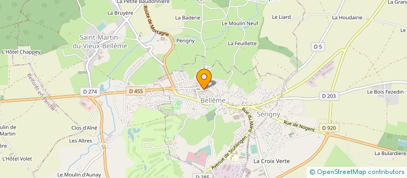 localisation de l'entreprise AB 61 à BELLEME