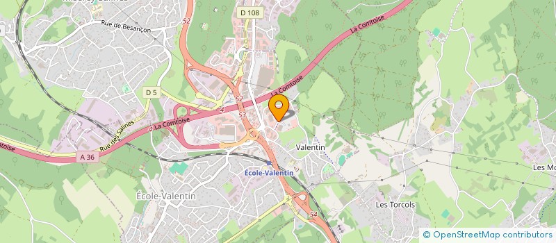 localisation de l'entreprise AB 70  ECOLE-VALENTIN