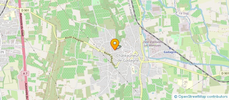 localisation de l'entreprise AB 84 à CHATEAUNEUF-DE-GADAGNE