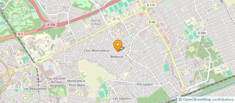 localisation de l'entreprise AB à VILLEPINTE