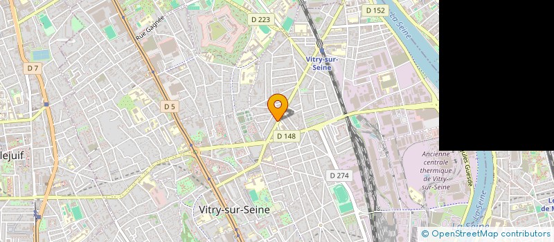 localisation de l'entreprise AB à VITRY-SUR-SEINE