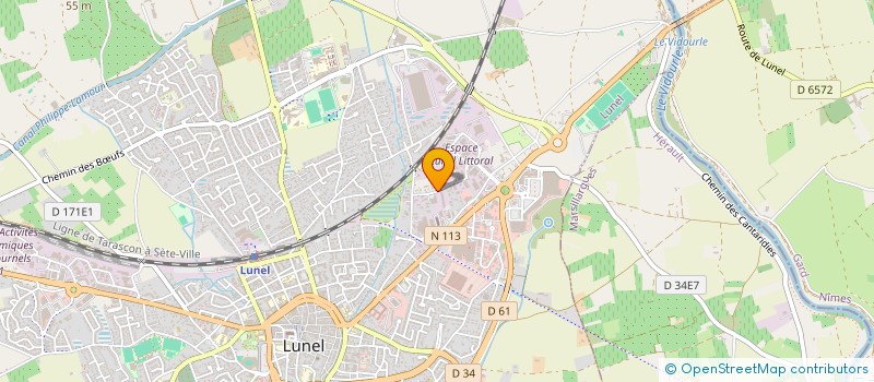 localisation de l'entreprise AB AMENAGEMENT à LUNEL