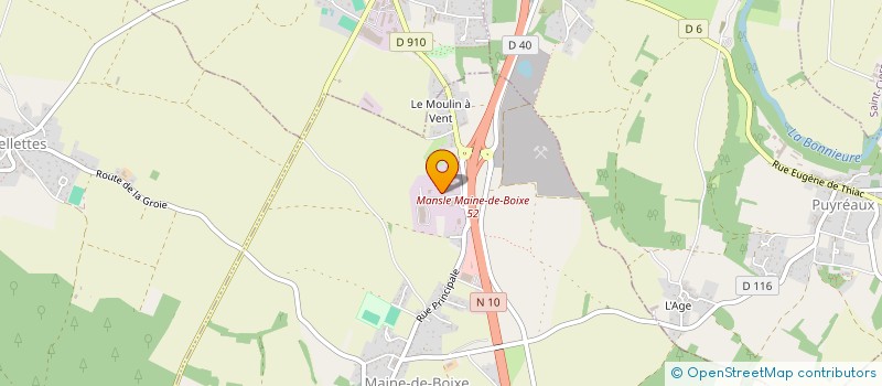 localisation de l'entreprise AB AMENAGEMENT à VAL-DE-BONNIEURE