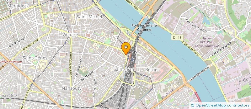 localisation de l'entreprise AB APPART'HOTEL à BORDEAUX