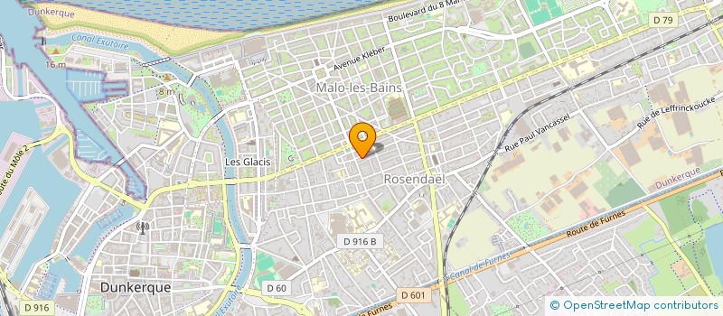 localisation de l'entreprise AB+ARCHI à DUNKERQUE