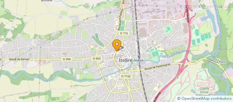 localisation de l'entreprise AB ARVERNES  ISSOIRE