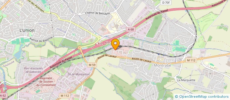 localisation de l'entreprise AB ASSURANCE CONSEIL à MONTRABE