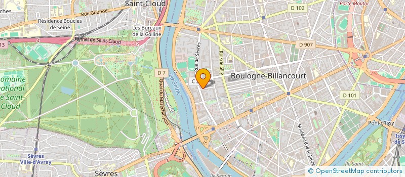 localisation de l'entreprise AB AUDIT, CONSEIL & FORMATION  BOULOGNE-BILLANCOURT