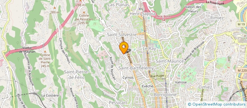 localisation de l'entreprise AB AUTO à NICE