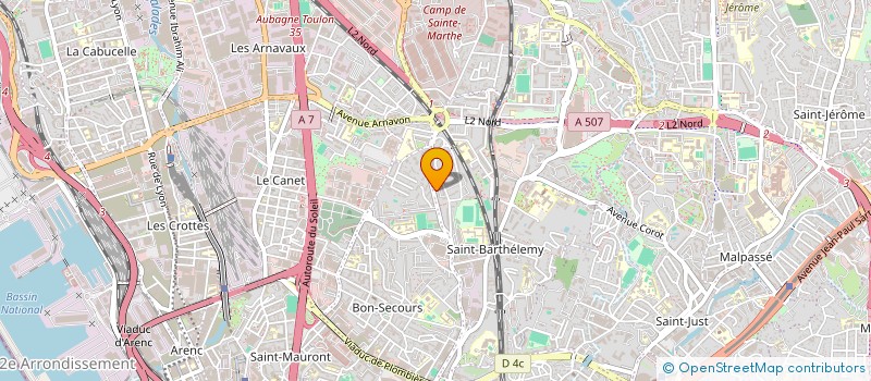 localisation de l'entreprise AB AUTO  MARSEILLE