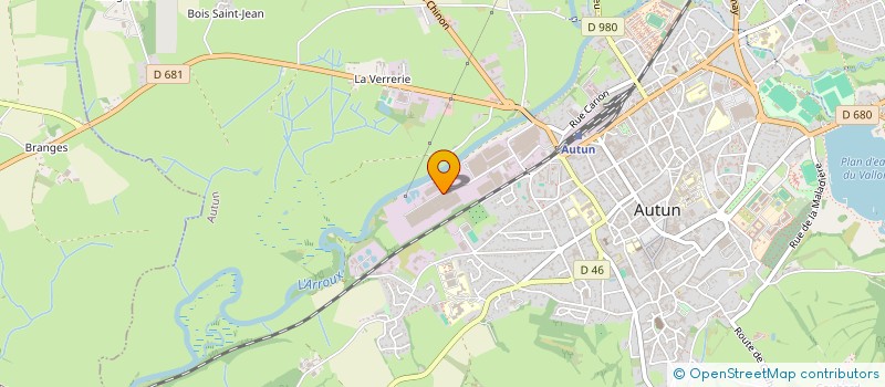 localisation de l'entreprise AB AUTO  AUTUN