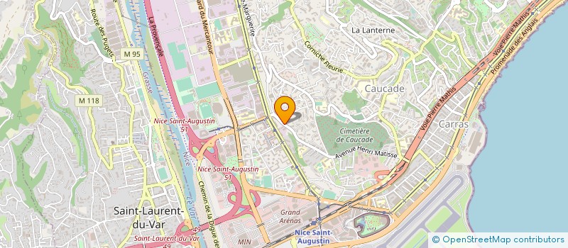 localisation de l'entreprise AB AUTO à NICE