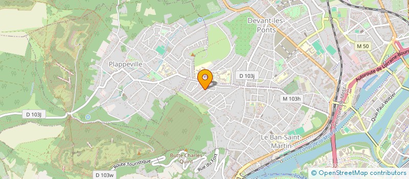 localisation de l'entreprise AB AUTO  LE BAN-SAINT-MARTIN