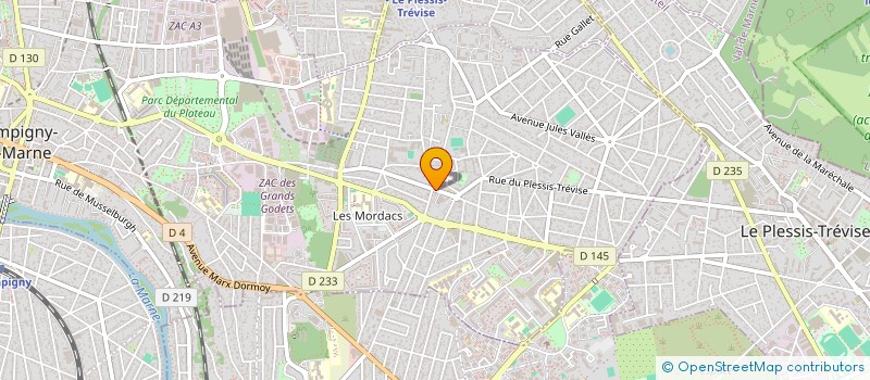 localisation de l'entreprise AB AUTO à CHAMPIGNY-SUR-MARNE